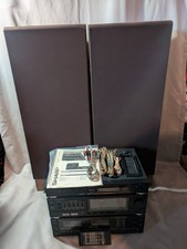 Sharp SC-6900(BK) Stereo Cassette System CP-6900 Speakers Remote Tested picture