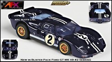 New AFX Ford GT40 MK IIB #2 Mega G+ Fits Auto World, HO Slot Car AFX 22031 picture