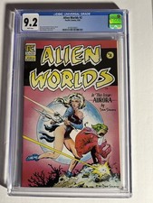 Alien Worlds 2 CGC 9.2 NM- Pacific Comics Dave Stevens Cover/Art Bruce Jones picture