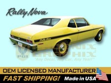 1971 1972 Chevrolet Rally Nova Decals Stripes Graphics Kit picture