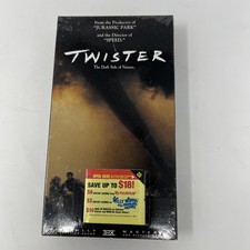 Twister VHS SEALED Watermarks WHV Stamp Hype Sticker Helen Hunt Bill Paxton VTG  picture