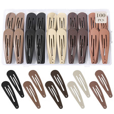 100Pcs Snap Hair Clips Hair Barrettes for Women Girls, No-Slip picture