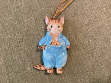 VTG SCHMID BEATRIX POTTER Tom Kitten 1982 Porcelain Ornament Preowned picture
