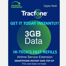 TracFone 3GB Data Prepaid Add On Refill FAST TODAY  ✅ Only For Smartphones. picture