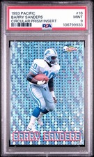 1993 Pacific Prism Barry Sanders PSA 9 Mint (Pop 5 Only 2 Higher) picture