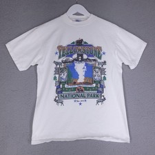 Vintage Yellowstone National Park T-Shirt Adult Medium Single Stitch Tourist picture