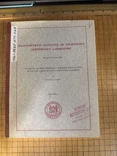 1961 MIT Rocket Technical Report 480 Fred Culick Doctoral Thesis Combustion Rare picture