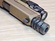 MINI 9mm Recoil Compensator Muzzle Brake fits 1/2X28 Glock 17 19 43 47 Pistol picture