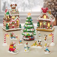 NEW Disney Holiday Gingerbread Village, 13-Piece Set picture