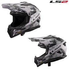 LS2 Gate II Carbine Full Face MX Offroad Helmet Matte Tonal Gray/Black picture