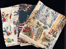 Vintage Alexander Henry Fabrics Christmas Fabric Lot 5+ Yards picture