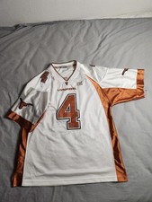Vintage Texas Longhorns Football Jersey Mens Sz Large White Orange Colosseum NEW picture