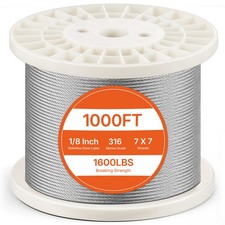 Uimoso T316 Stainless Steel Cable 1/8