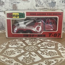 Vintage Diapet Japan Diecast Hino Ladder Fire Engine Truck T-87 1/55 Scale - MIB picture