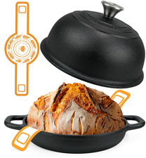 Olla holandesa hierro fundido 5QT para hornear pan freír y asar, Nuevo picture