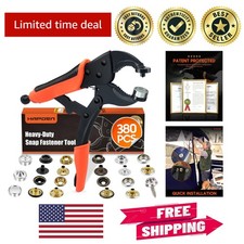 Professional Snap Repair Kit with Heavy Duty Tool & 100 Durable Snaps Included picture