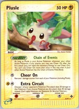 Plusle 8/97 Reverse Holo Rare EX Dragon NM picture