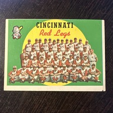 1959 TOPPS #111 CINCINNATI REDLEGS UNMARKED CHECKLIST VG-EX *Hot Corner Vintage* picture