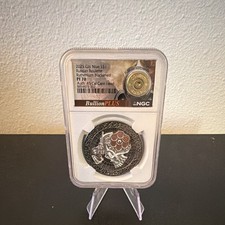 Niue 2025 Russian Roulette Silver $1 Coin NGC PF70 Cert #8854473-332 picture