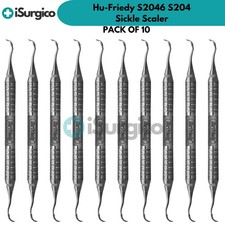 Lot of 10x Hu-Friedy S2046 S204 Sickle Scaler picture