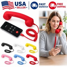 Retro Phone Handset USB-Type C Wired Receiver for Compatible Phones picture