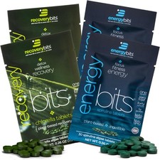 ENERGYbits/RECOVERYbits - Organic Spirulina & Chlorella 30 Count (Pack of 4)  picture