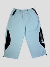 Vintage late 1990s LOTTO light blue capri streetwear pants OSFM with drawstrings picture
