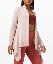 Lululemon Cashlu Knit Wrap Pink Bliss Cardigan Sweater W3DZDS Womens XS/S picture