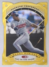 1997 Donruss Preferred Cut to the Chase - Gold - Manny Ramirez - #38 - NrMt+ picture