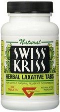 Natural Swiss Kriss Herbal Laxative Tablets Constipation Relief Supplement 250ct picture