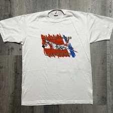VTG US Coast Guard HC-130 Hercules White USA Military Transport Aircraft T Shirt picture