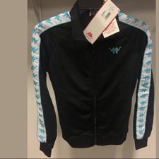 NWT Kappa Authentic Babau Track Jacket Black Men's Activewear Sizes M L picture