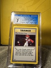 Graded CGC 7 Gym Hero's The Rocket's Trap Holo Rare 19/132 - NM - SUBGRADES picture