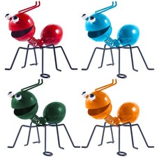 OBTANIM 4 Pack Colorful Cute Metal Ant Garden Wall Art Decorative Yard Decora... picture