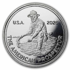 1 oz Silver Round - 2026 Revived Engelhard Prospector picture