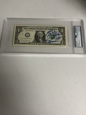 Autographed Ric Flair Dollar Bill 2 Inscriptions 16x And Woooo PSA Signed Auto picture