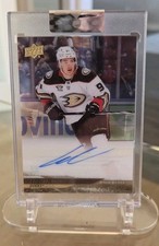 Upper Deck Leo Carlsson Clear Cut Autograph Anaheim Ducks 8/10 High Gloss picture