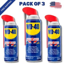 New Multi Purpose Original WD-40 Formula Lubricant Spray 3-PACK w/. Smart Straw picture