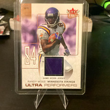 Randy Moss 2004 Fleer Ultra Ultra Performers Jersey UP/RM Minnesota Vikings picture