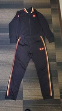 Uniqlo Kei Nishikori Tennis Tracksuit Set Jacket L Pants M Black US Open Mens picture