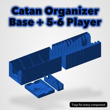 Organizer Insert for Catan Base Game + 5-6 Player Expansion 3D Printed Trays picture