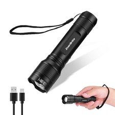 EverBrite 3000LM Rechargeable Super Bright LED Flashlight Zoomable 5 Light Modes picture