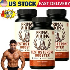 3X Primal Viking Testosterone Booster for Men Reindeer Organ Natural Supplement picture