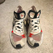 Jordan Men’s Low Top Lace-Up Athletic Sneaker Gray White Black Red picture