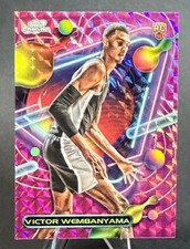 2023-24 Topps Cosmic Chrome Victor Wembanyama RC Pink Galaxy Refractor #151 picture
