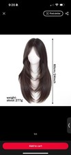 Long black wig  picture