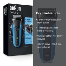 Braun Electric Series 3 Razor with Precision Trimmer, Rechargeable, Wet & Dry S2 picture