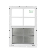 Shed/Chicken Coop/Play House Windows 14X21 White Flush w/ Safety Glass picture