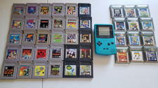 Good Used Condition Gameboy Color Teal Blue + 42 Games bundle lot picture