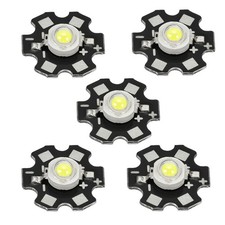 5 x COB LED Light Chip Bead 3.2-3.4VDC 3W 280lm 6000-6500K Replacement White picture